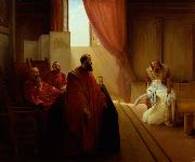 Francesco Hayez Valenza Gradenigo before the Inquisition oil on canvas